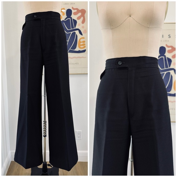 Vintage Pants - Vintage 70’s/80’s Wide Leg Trousers